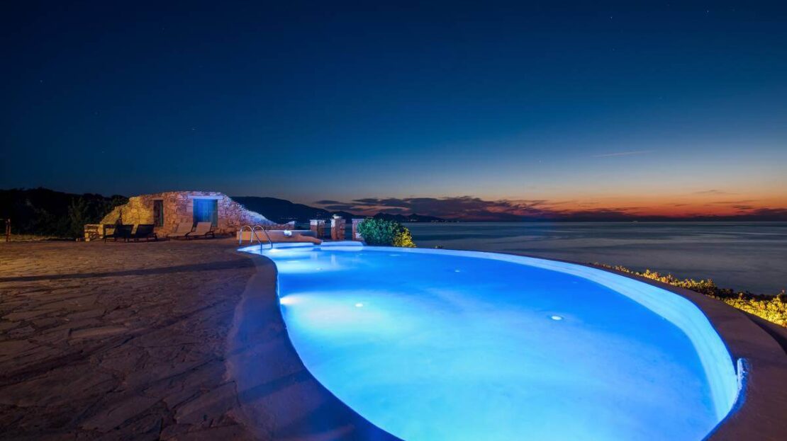 Absolutely stunning villa directly above the Blue Caves with private beach access