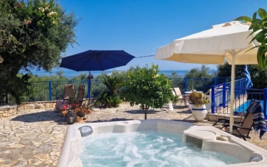 Charming 2-Bedroom Sea View House with Jacuzzi – Tragaki, Zakynthos