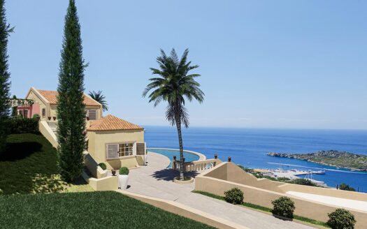 Seaview Building Plot with Approved Design Plans – Agios Nikolaos