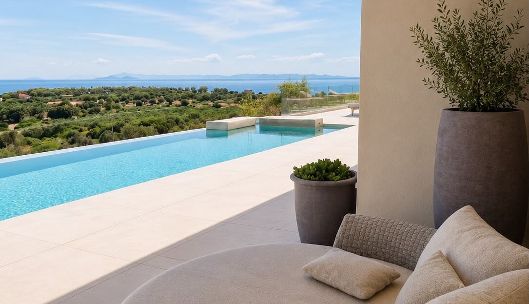 Ultra-Luxury Sea View Villa with Infinity Pool & Outdoor Bar – Agios Nikolaos