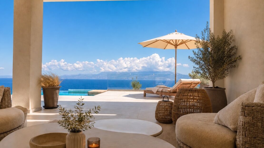 Ultra-Luxury Sea View Villa with Infinity Pool & Outdoor Bar – Agios Nikolaos