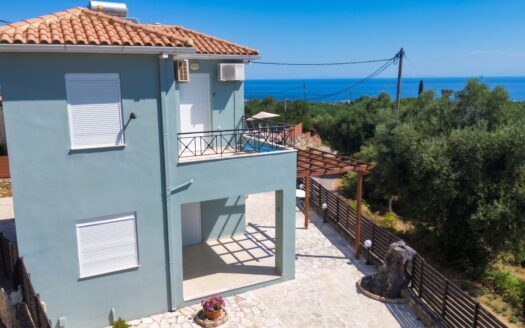 Stylish Sea View Villa with Private Garden & Hot Tub near Tsilivi